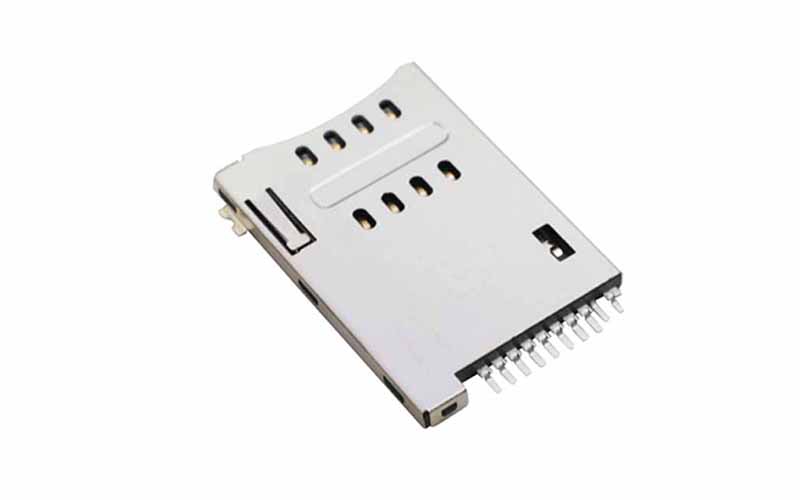 102012902-SIM PUSH卡座 8+2P H1.8笔记本卡槽