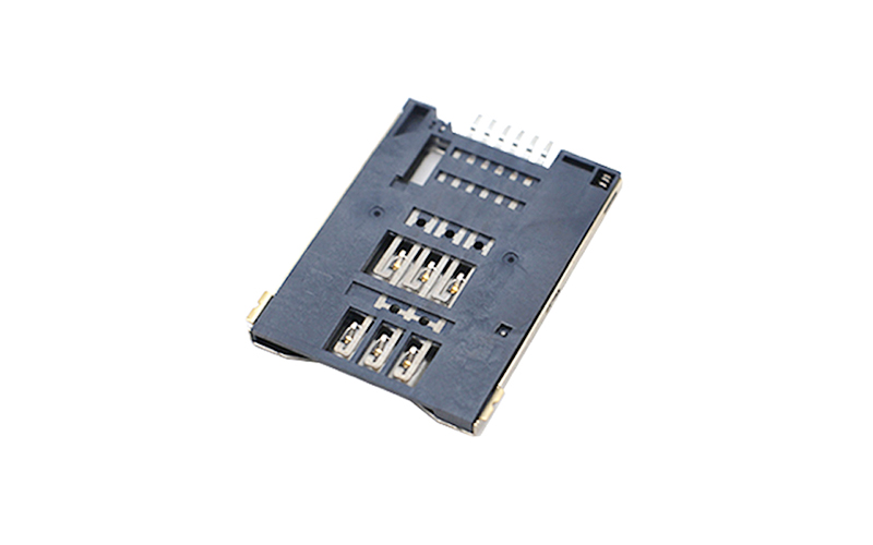 102152772-SIM PUSH卡座 H1.8 6PIN 笔记本电脑卡槽