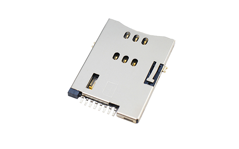 102011232-SIM push卡座 H1.8(8.65间距)手机电脑卡槽