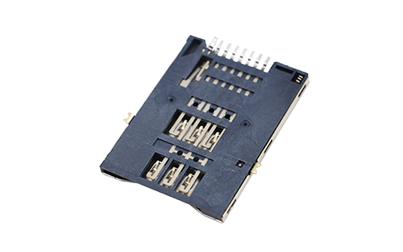 102011232-SIM push卡座 H1.8(8.65间距)手机电脑卡槽