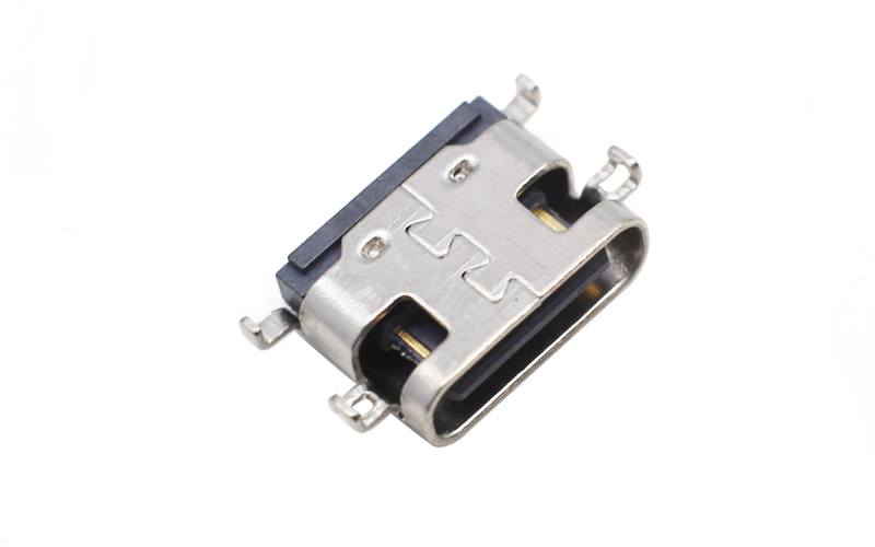 104315142?—TYPE C单排母座16Pin 大电流快充数据插座 USB连接器