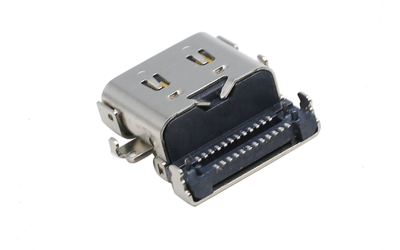 104036302-24P双排TYPE-C母座 40G快充母座 usb type-c连接器厂家