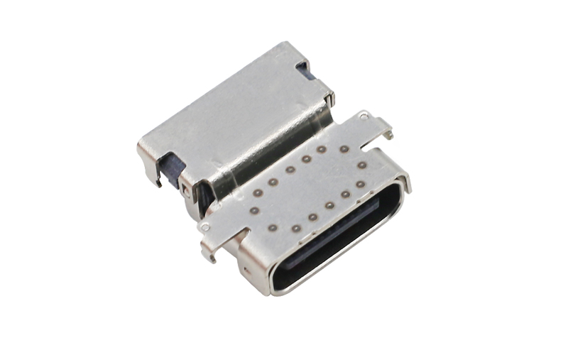 104036302-24P双排TYPE-C母座 40G快充母座 usb type-c连接器厂家