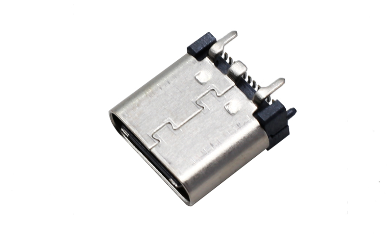 104012632-USB TPYE-C 24P立式母座连接器 定位器母头