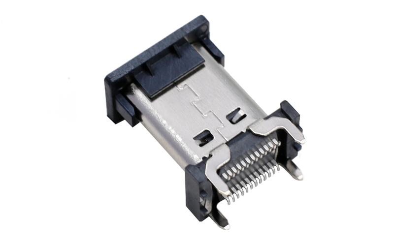 104014292-usb type-c接口 TYPE-C24p立式母座 智能穿戴连接器