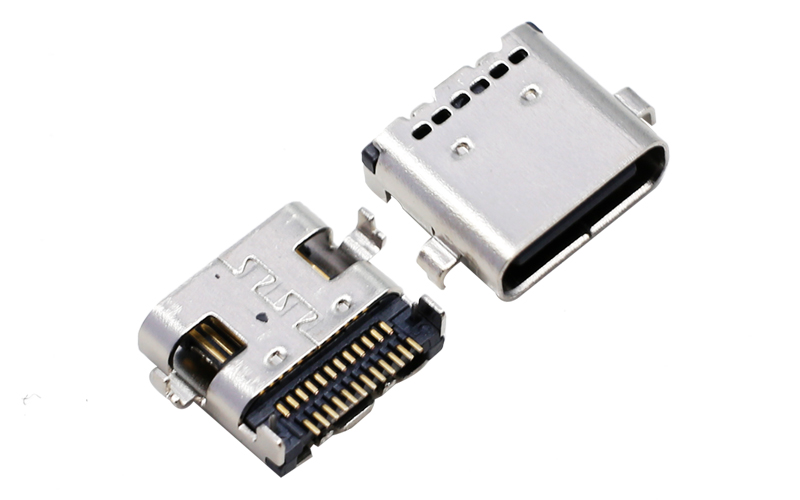 104315052- usb TYPE-C3.1 双排24p母座沉板0.8