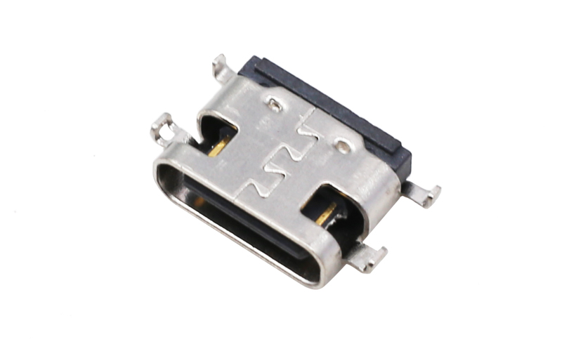 104315152- usb type c单排16p母座 沉板2.1连接器