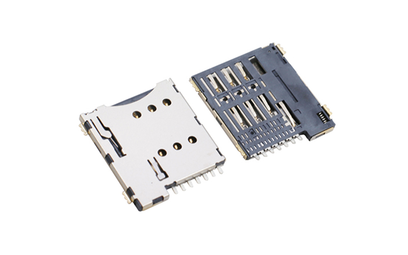 102032582-MICRO SIM卡座 sim1.35H连接器 6+1P手机卡槽 102032582-MICRO SIM卡座 sim1.35H连接器 6+1P手机卡槽