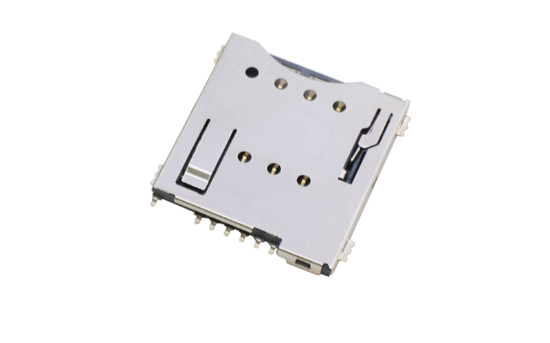 102011342-MICRO SIM自弹式卡座 PUSH防反插H1.5 6+1P 102011342-MICRO SIM自弹式卡座 PUSH防反插H1.5 6+1P