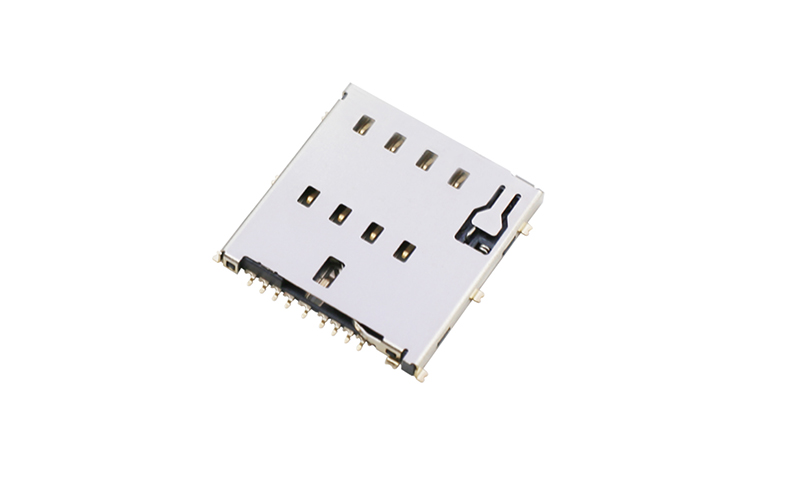 102312072-MICRO SIM卡座 自弹式sim连接器 1.56H 8pin