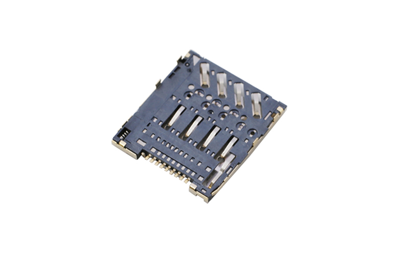 102332212-Micro SIM push 8P H1.28卡座 手机电脑卡槽 102332212-Micro SIM push 8P H1.28卡座 手机电脑卡槽