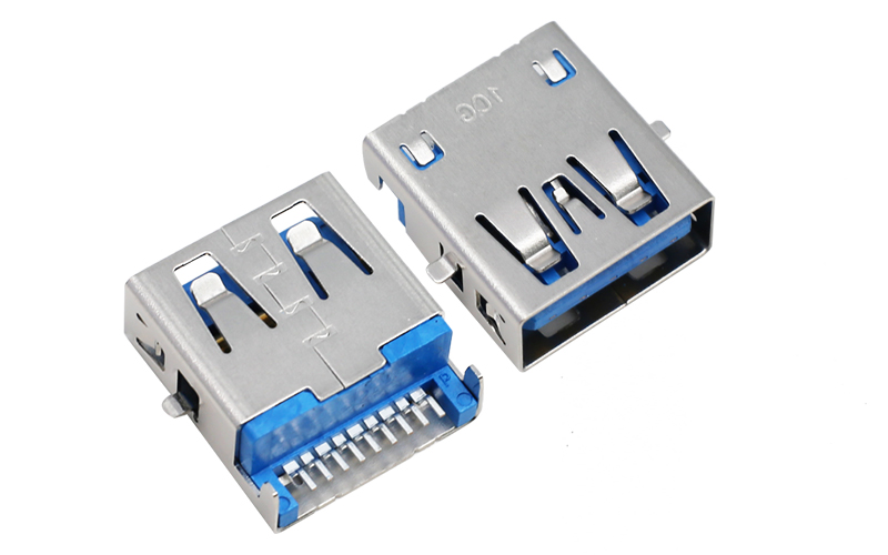 104016632-USB 3.1沉板2.05 高频过10G母座