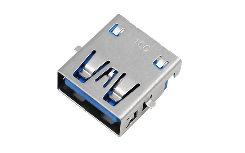104016632-USB 3.1沉板2.05 高频过10G母座