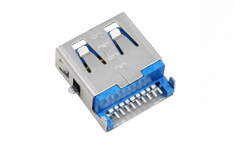 104016632-USB 3.1沉板2.05 高频过10G母座