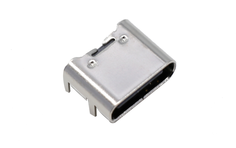 104012702-A usb TYPE-C 单排6P板上SMT L=6.8