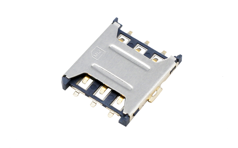 102314102- NANO SIM卡座 1.35H 有柱连接器