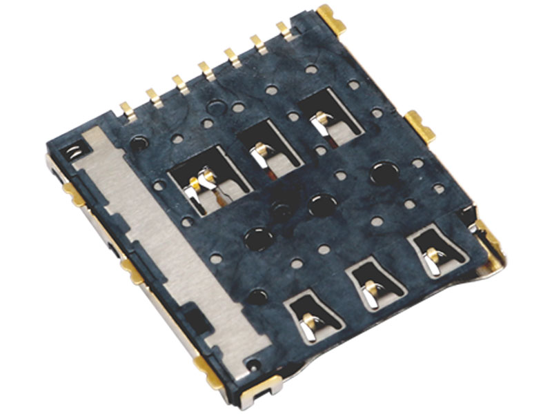 1.24nano SIM pushpush 卡卡座卡槽SIM卡插槽MS011 SIM卡槽卡槽供应商