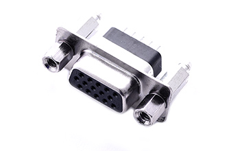 101410001-HDP 15母 架高 铆鱼叉锁螺丝d-sub连接器