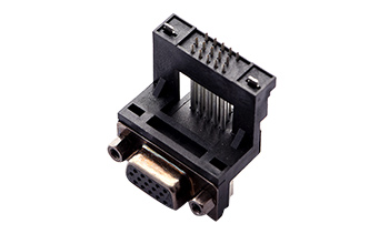 101410082-HDR 15母 架高 铆锁d-sub连接器