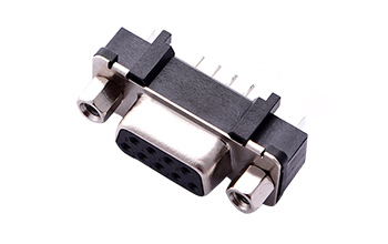 101411282-VGA立式9母铆锁d-sub连接器