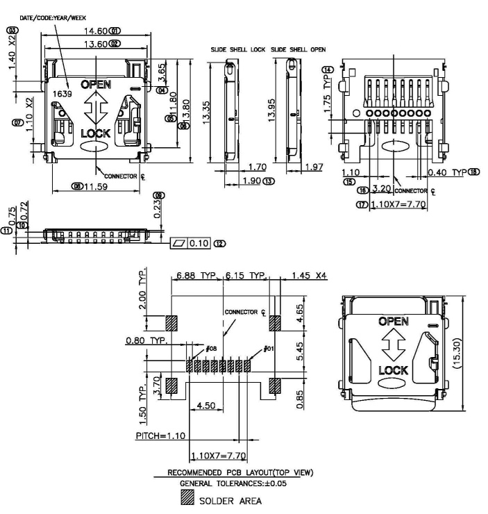 掀盖式卡座定制图纸