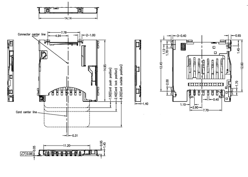 TF卡座定制细节展示